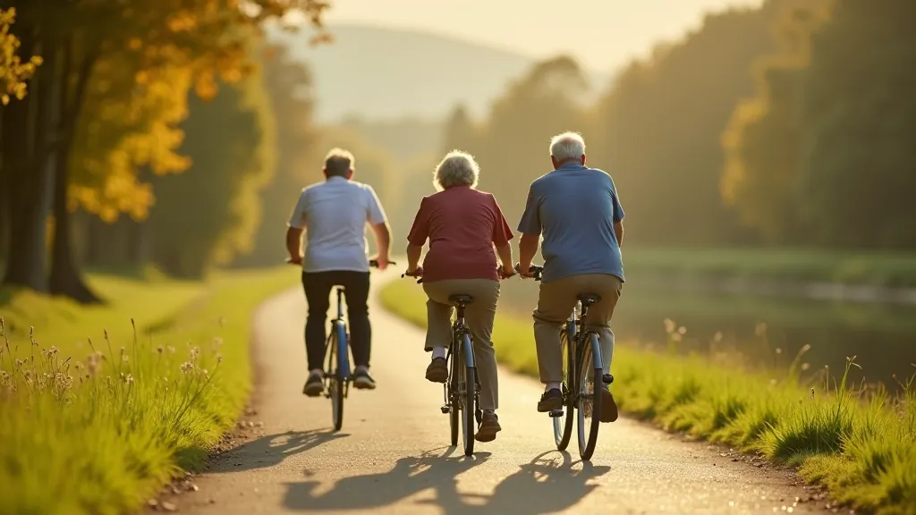 Seniori bauda braucienus Ogres upes ielejas lēnajās veloscenās